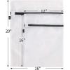 imageBAGAIL Laundry Bags Mesh Wash Bag for Intimates Lingerie and Delicates4LPearl WhiteFine Mesh