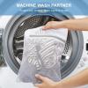 imageBAGAIL Laundry Bags Mesh Wash Bag for Intimates Lingerie and Delicates4LPearl WhiteFine Mesh