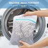 imageBAGAIL Laundry Bags Mesh Wash Bag for Intimates Lingerie and Delicates4LPearl WhiteFine Mesh