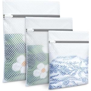 imageBAGAIL Laundry Bags Mesh Wash Bag for Intimates Lingerie and Delicates4LWhiteHoneycomb