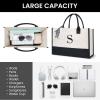 imageBAGAIL Initial Tote Bag Personalized Birthday Gifts for Women Teacher Friends Mom Wedding Monogrammed Beach BagIvory1pcs Embroidery S