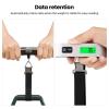 imageBAGAIL Digital Luggage Scale110lbs Hanging Baggage Scale with Backlit LCD DisplayPortable Suitcase Weighing ScaleTravel Luggage Weight Scale with HookStrong Straps for TravelersSilver with Temp