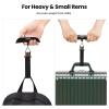 imageBAGAIL Digital Luggage Scale110lbs Hanging Baggage Scale with Backlit LCD DisplayPortable Suitcase Weighing ScaleTravel Luggage Weight Scale with HookStrong Straps for TravelersSilver with Temp