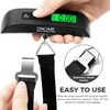 image:imageBAGAIL Digital Luggage Scale 110lbs Hanging Baggage Scale with Backlit LCD Display Portable Suitcase Weighing Scale Travel Luggage Weight Scale with Hook Strong Straps for TravelersBlack