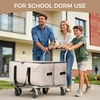 image:imageBAGAIL Heavy Duty Moving Bags with Strong Handle Extra Large Moving Boxes Storage Tote for Clothes College Moving Supplies6 Pack BluewindowsBeige
