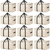 image:imageBAGAIL Heavy Duty Moving Bags with Strong Handle Extra Large Moving Boxes Storage Tote for Clothes College Moving Supplies6 Pack BluewindowsBeige