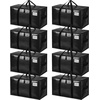 image:imageBAGAIL Heavy Duty Moving Bags with Strong Handle Extra Large Moving Boxes Storage Tote for Clothes College Moving Supplies6 Pack BluewindowsBlack