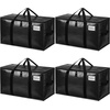 image:imageBAGAIL Heavy Duty Moving Bags with Strong Handle Extra Large Moving Boxes Storage Tote for Clothes College Moving Supplies6 Pack BluewindowsBlack