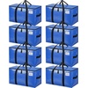image:imageBAGAIL Heavy Duty Moving Bags with Strong Handle Extra Large Moving Boxes Storage Tote for Clothes College Moving Supplies6 Pack BluewindowsBlue