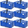 image:imageBAGAIL Heavy Duty Moving Bags with Strong Handle Extra Large Moving Boxes Storage Tote for Clothes College Moving Supplies6 Pack BluewindowsBluebackpack