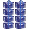 image:imageBAGAIL Heavy Duty Moving Bags with Strong Handle Extra Large Moving Boxes Storage Tote for Clothes College Moving Supplies6 Pack BluewindowsBluewindows