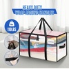 image:imageBAGAIL Heavy Duty Moving Bags with Strong Handle Extra Large Moving Boxes Storage Tote for Clothes College Moving Supplies6 Pack BluewindowsClear