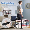 image:imageBAGAIL Heavy Duty Moving Bags with Strong Handle Extra Large Moving Boxes Storage Tote for Clothes College Moving Supplies6 Pack BluewindowsClear