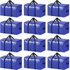 image:imageBAGAIL Heavy Duty Moving Bags with Strong Handle Extra Large Moving Boxes Storage Tote for Clothes College Moving Supplies6 Pack BluewindowsDark Blue