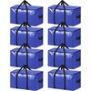 image:imageBAGAIL Heavy Duty Moving Bags with Strong Handle Extra Large Moving Boxes Storage Tote for Clothes College Moving Supplies6 Pack BluewindowsDark Blue