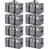 image:imageBAGAIL Heavy Duty Moving Bags with Strong Handle Extra Large Moving Boxes Storage Tote for Clothes College Moving Supplies6 Pack BluewindowsGrey