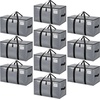 image:imageBAGAIL Heavy Duty Moving Bags with Strong Handle Extra Large Moving Boxes Storage Tote for Clothes College Moving Supplies6 Pack BluewindowsGrey