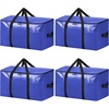 image:imageBAGAIL Heavy Duty Moving Bags with Strong Handle Extra Large Moving Boxes Storage Tote for Clothes College Moving Supplies6 Pack BluewindowsDark Blue
