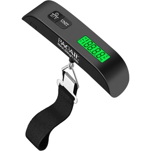 image:imageBAGAIL Digital Luggage Scale 110lbs Hanging Baggage Scale with Backlit LCD Display Portable Suitcase Weighing Scale Travel Luggage Weight Scale with Hook Strong Straps for TravelersBlack