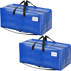 image:imageBAGAIL Heavy Duty Moving Bags with Strong Handle Extra Large Moving Boxes Storage Tote for Clothes College Moving Supplies6 Pack BluewindowsBluebackpack