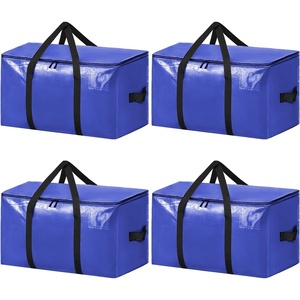 image:imageBAGAIL Heavy Duty Moving Bags with Strong Handle Extra Large Moving Boxes Storage Tote for Clothes College Moving Supplies6 Pack BluewindowsDark Blue