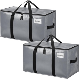 image:imageBAGAIL Heavy Duty Moving Bags with Strong Handle Extra Large Moving Boxes Storage Tote for Clothes College Moving Supplies6 Pack BluewindowsGrey