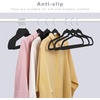 image:imageBAGAIL Velvet Hangers 50 Pack Non Slip 360 Degree Swivel Hook Strong and Durable Clothes Hangers for Coats Suit Shirt Dress Pants amp Dress ClothesBlack 50 PackBlack