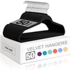 image:imageBAGAIL Velvet Hangers 50 Pack Non Slip 360 Degree Swivel Hook Strong and Durable Clothes Hangers for Coats Suit Shirt Dress Pants amp Dress ClothesBlack 50 PackBlack