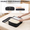image:imageBAGAIL 8 Set Compression Packing Cubes Durable amp Wearresistant Expandable Luggage Organizer Bags for Travel AccessoriesNavyBlack