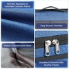 image:imageBAGAIL 8 Set Compression Packing Cubes Durable amp Wearresistant Expandable Luggage Organizer Bags for Travel AccessoriesNavyNavy