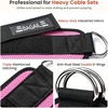 image:imageBAGAIL Ankle Straps for Cable Machines 2 Pack Double DRing Ankle Cuffs with Extra Thick Padding Adjustable Fit for Women amp Men Glute Kickbacks Hip Abductors amp Leg Curls Includes Mesh BagPink