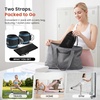 image:imageBAGAIL Ankle Straps for Cable Machines 2 Pack Double DRing Ankle Cuffs with Extra Thick Padding Adjustable Fit for Women amp Men Glute Kickbacks Hip Abductors amp Leg Curls Includes Mesh BagBlue