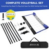 image:imageBAGAIL Outdoor Volleyball Net Set 20FT32FT Portable for Beach Backyard  Complete Kit with Carry Bag Ball amp Pump Integrated Scoring System AntiSag AllWeather Durability Easy 5min SetupBlue