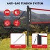 image:imageBAGAIL Outdoor Volleyball Net Set 20FT32FT Portable for Beach Backyard  Complete Kit with Carry Bag Ball amp Pump Integrated Scoring System AntiSag AllWeather Durability Easy 5min SetupRed