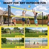 image:imageBAGAIL Outdoor Volleyball Net Set 20FT32FT Portable for Beach Backyard  Complete Kit with Carry Bag Ball amp Pump Integrated Scoring System AntiSag AllWeather Durability Easy 5min SetupYellow