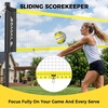 image:imageBAGAIL Outdoor Volleyball Net Set 20FT32FT Portable for Beach Backyard  Complete Kit with Carry Bag Ball amp Pump Integrated Scoring System AntiSag AllWeather Durability Easy 5min SetupYellow