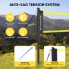 image:imageBAGAIL Outdoor Volleyball Net Set 20FT32FT Portable for Beach Backyard  Complete Kit with Carry Bag Ball amp Pump Integrated Scoring System AntiSag AllWeather Durability Easy 5min SetupYellow