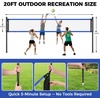 image:imageBAGAIL Outdoor Volleyball Net Set 20FT32FT Portable for Beach Backyard  Complete Kit with Carry Bag Ball amp Pump Integrated Scoring System AntiSag AllWeather Durability Easy 5min SetupBlue