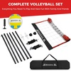 image:imageBAGAIL Outdoor Volleyball Net Set 20FT32FT Portable for Beach Backyard  Complete Kit with Carry Bag Ball amp Pump Integrated Scoring System AntiSag AllWeather Durability Easy 5min SetupRed