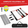 image:imageBAGAIL Outdoor Volleyball Net Set 20FT32FT Portable for Beach Backyard  Complete Kit with Carry Bag Ball amp Pump Integrated Scoring System AntiSag AllWeather Durability Easy 5min SetupRed