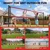 image:imageBAGAIL Outdoor Volleyball Net Set 20FT32FT Portable for Beach Backyard  Complete Kit with Carry Bag Ball amp Pump Integrated Scoring System AntiSag AllWeather Durability Easy 5min SetupRed