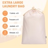 image:imageBAGAIL 8 Set Packing Cubes Luggage Packing Organizers for Travel AccessoriesWhite and Matcha StripeBeige