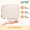 image:imageBAGAIL 8 Set Packing Cubes Luggage Packing Organizers for Travel AccessoriesWhite and Matcha StripeBeige