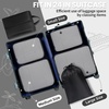 image:imageBAGAIL 8 Set Packing Cubes Luggage Packing Organizers for Travel AccessoriesWhite and Matcha StripeBlack
