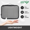image:imageBAGAIL 8 Set Packing Cubes Luggage Packing Organizers for Travel AccessoriesWhite and Matcha StripeBlack