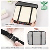 image:imageBAGAIL 8 Set Packing Cubes Luggage Packing Organizers for Travel AccessoriesWhite and Matcha StripeBlack Floral