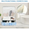 image:imageBAGAIL 8 Set Packing Cubes Luggage Packing Organizers for Travel AccessoriesWhite and Matcha StripeBlue paisley