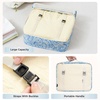 image:imageBAGAIL 8 Set Packing Cubes Luggage Packing Organizers for Travel AccessoriesWhite and Matcha StripeBlue paisley