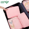 image:imageBAGAIL 8 Set Packing Cubes Luggage Packing Organizers for Travel AccessoriesWhite and Matcha StripeBlush Pink