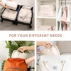 image:imageBAGAIL 8 Set Packing Cubes Luggage Packing Organizers for Travel AccessoriesWhite and Matcha StripeCream